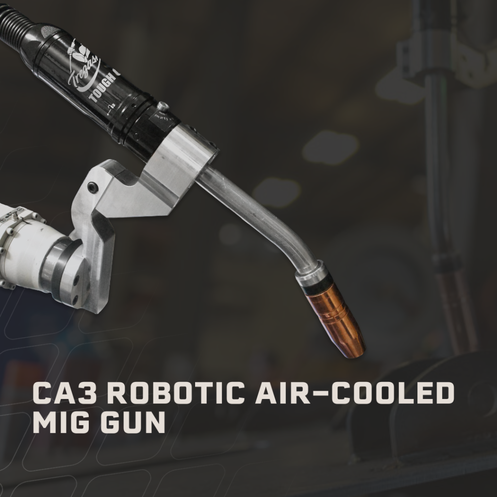 “Robotic welding arm equipped with a Tregaskiss CA3 MIG welding torch